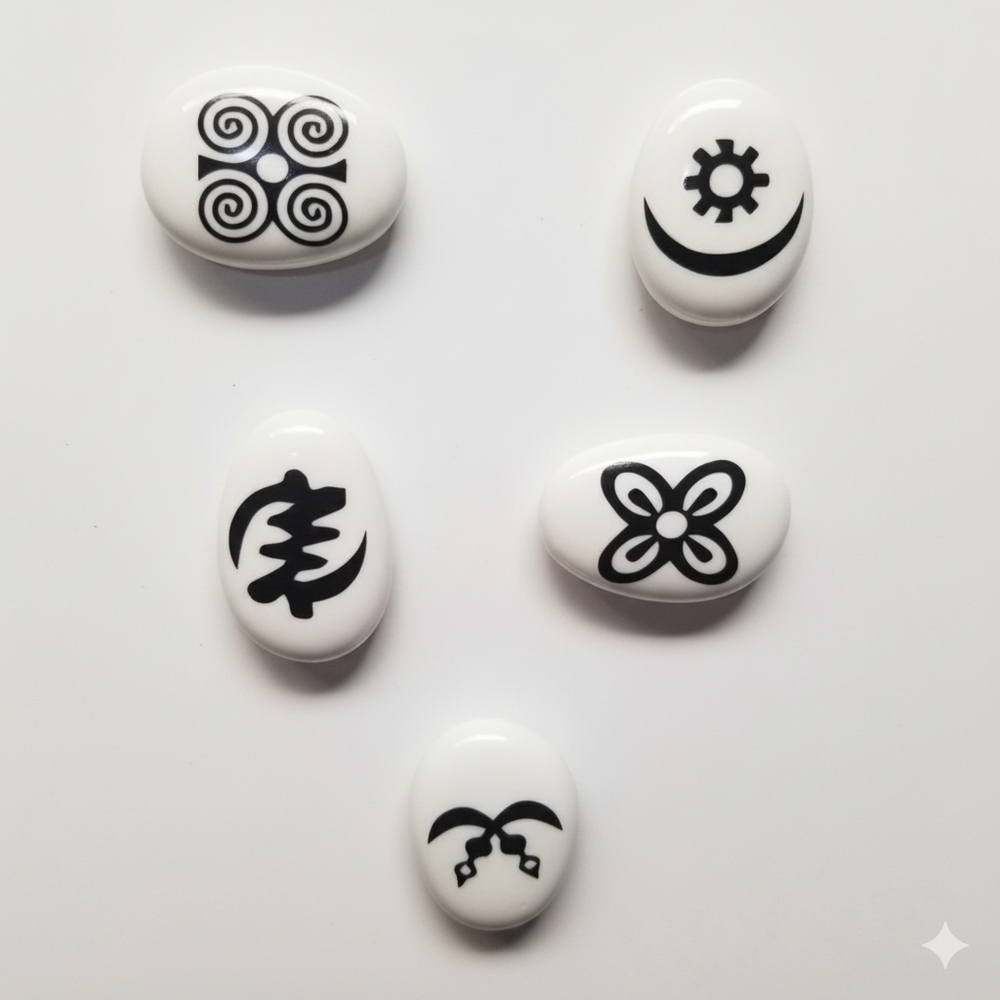 Adinkra African Symbol Fridge Office Magnet 5 pc Set